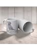 Mr. & Mrs. Panda Kaffeetasse Gordon Setter Freude mit Spruch in Grau Pastell