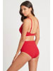 Sea Level Essentials Cross Front Multifit Bra Top in RED
