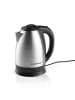 Gourmet Maxx Wasserkocher 1,8l 1500W Edelstahl/schwarz Schwarz