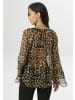 Aniston SELECTED Chiffonbluse in beige-schwarz-camel-gold