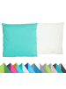 JACK 2er Set Outdoor Wende Kissenhülle 45x45cm in Aqua/Elfenbein