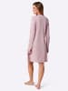 WITT WEIDEN Sleepshirts in mittelblau-rosé-bedruckt + flieder