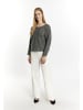 DreiMaster Klassik Damen Pullover in Grau Melange