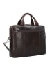 Leonhard Heyden Roma Aktentasche Leder 37 cm Laptopfach braun