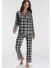H.I.S Pyjama in schwarz-kariert
