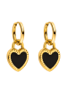 PURELEI Ohrringe Heart Charm Gold