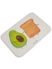 Mr. & Mrs. Panda Badteppich Avocado Toast ohne Spruch in Weiß