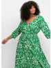 sheego by Joe Browns Maxikleid in grün-offwhite