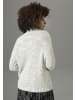 Aniston CASUAL Rollkragenpullover in wollweiß-hellgrau-meliert