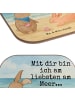 Mr. & Mrs. Panda Tischuntersetzer Hasen Muschel Design mit Spruch in Weiß