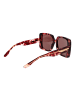 Trussardi Damen Sonnenbrillen Quadrat Burgunder