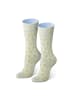 von Jungfeld Gemusterte Socken Blumen in Icon Mint