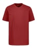 JP1880 Kurzarm T-Shirt in burgunderrot