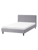Beliani Doppelbett FITOU in Grau/Braun - (W) 130 x (H) 87 x (L) 214 cm