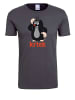 Logoshirt T-Shirt Der kleine Maulwurf Krtek in grau