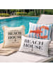 AltoBelli Kissen BEACH HOUSE Weiß mit Füllung 30x50 cm