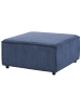 Beliani Ottomane ARDAL in Blau/Schwarz - (W) 86 x (H) 45 x (L) 86 cm