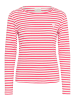 Kaffe Langarm-Shirt Liddy Regular fit in Chalk/Pink - Lilac Heart