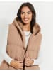 Threadbare Longweste THB Viktoria Maxi Gillet with Hood in Grau