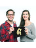 Mr. & Mrs. Panda Mouse Pad Giraffe Kind ohne Spruch in Schwarz