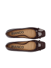 Bianco Ballerinas in BurgundyPatent