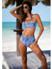 s.Oliver Bügel-Bandeau-Bikini-Top in blau-bedruckt