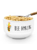 Mr. & Mrs. Panda Müslischale Biene König mit Spruch in Weiß