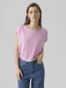 Vero Moda 2er-Pack T-Shirt Einfarbiges Stretch Oberteil in Fuchsia