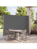 SONGMICS Seitenmarkise Sheld in Anthrazit - (B)400 x (H)160 cm
