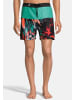 BECO the world of aquasports Badeshorts Board-Shorts Schwimm Shorts "Feathers" in bunt