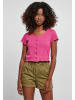 Urban Classics Cropped T-Shirts in brightviolet