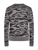 TUFFSKULL Herren Pullover in SCHWARZ GRAU MELANGE