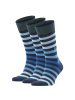 Burlington Socken 3er Pack in Dunkelblau/Hellblau