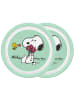 Geda Labels Teller Snoopy Kids 2er Set in Grün - 21,5 cm