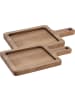 Excellent Houseware Servierbrett in braun