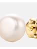 Diamant L'éternel Ohrringe aus 585 Gelbgold mit Perle