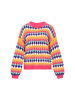 myMo Sweater in pink multicolor