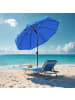 SONGMICS Sonnenschirm Sheld in Blau - (H)196 x Ø160 cm
