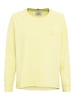 Camel Active Rundhals Sweatshirt mit tonalem Rubber Print in Limoncello