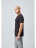 SNOCKS Basic T-Shirt Herren 1 Stück in Schwarz