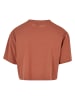 Urban Classics Cropped T-Shirts in terracotta