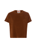 Marie Lund Frottee-Shirt in braun