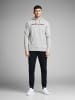 Jack & Jones Corp Sweat Hood Kapuzen Sweatshirt Jumper Reg Fit in Grau