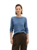 Marc O'Polo Slub-Pullover slim in Provincial Blue