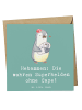 Mr. & Mrs. Panda Deluxe Karte Hebamme Superheld mit Spruch in Meeresbrise