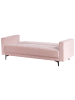 Beliani 3-Sitzer Sofa ABERDEEN in Rosa/Schwarz - (W) 186 x (H) 83 x (L) 88 cm