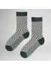 Hudson Socken Houndstooth Fashion in bottle green