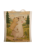 Mr. & Mrs. Panda Shopping Tasche Papa Bär Design ohne Spruch in Weiß