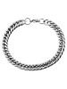 Adeliás Unisex Armband – Panzerarmband aus Edelstahl 24 cm in silber