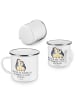Mr. & Mrs. Panda Camping Emaille Tasse 40. Hochzeitstag Rubinhoc... in Transparent